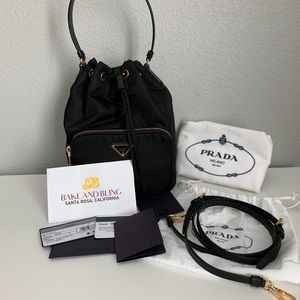Prada Duet Re-nylon Bucket shoulder bag